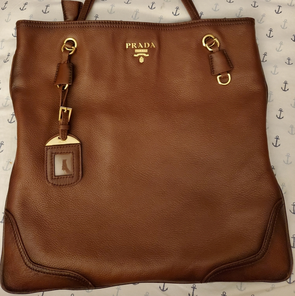 Leather Prada Tote bag